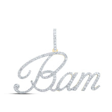 Load image into Gallery viewer, 10kt Yellow Gold Round Diamond Initial &amp; Letter Pendant | Personalized Jewelry to Showcase Your Unique Identity product  Top View from Splendid Jewellery