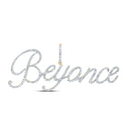 10kt Yellow Gold Personalized Diamond Initial & Letter Pendant - A Dazzling Symbol of Identity and Elegance Top view from the 10Kt Yellow Gold Mens Round Diamond Beyonce Name Charm Pendant 1 Cttwpin232636 collection by Splendid Jewellery