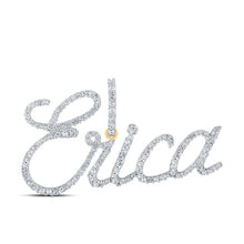 Load image into Gallery viewer, 10kt Yellow Gold Personalized Diamond Initial Pendant | Splendid Jewellery product  Top View from Splendid Jewellery