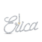 10kt Yellow Gold Personalized Diamond Initial Pendant | Splendid Jewellery product  Top View from Splendid Jewellery