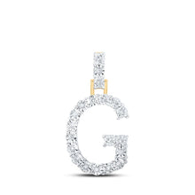 Load image into Gallery viewer, Glamorous Gold &amp; Diamond Initial Pendant - Personalized Elegance at Its Finest product  Top View from Splendid Jewellery