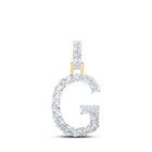 Glamorous Gold & Diamond Initial Pendant - Personalized Elegance at Its Finest product  Top View from Splendid Jewellery