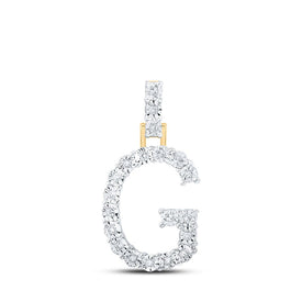 Glamorous Gold & Diamond Initial Pendant - Personalized Elegance at Its Finest product  Top View from Splendid Jewellery