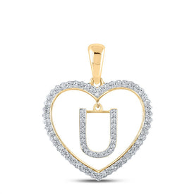 Heartfelt Affection Diamond Initial Pendant product  Top View from Splendid Jewellery