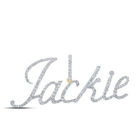 10kt Yellow Gold Personalized Diamond Name Pendant | Splendid Jewellery product  Top View from Splendid Jewellery