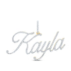 10kt Yellow Gold Personalized Diamond Initial & Letter Pendant product  Top View from Splendid Jewellery