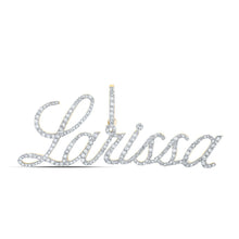 Load image into Gallery viewer, Personalized Diamond Initial Pendant in 10kt Yellow Gold - A Stunning Symbol of Elegance and Individuality product  Top View from Splendid Jewellery