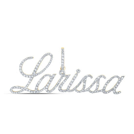 Personalized Diamond Initial Pendant in 10kt Yellow Gold - A Stunning Symbol of Elegance and Individuality product  Top View from Splendid Jewellery