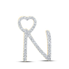 Load image into Gallery viewer, Radiant Love Diamond Initial &amp; Letter Pendant product  Top View from Splendid Jewellery