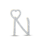 Radiant Love Diamond Initial & Letter Pendant product  Top View from Splendid Jewellery