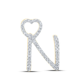 Radiant Love Diamond Initial & Letter Pendant product  Top View from Splendid Jewellery
