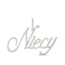Load image into Gallery viewer, Radiant Reflections: 10kt Yellow Gold Diamond Initial &amp; Letter Pendant product  Top View from Splendid Jewellery