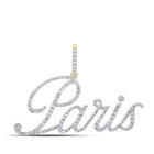 Parisian Elegance: 10kt Yellow Gold Diamond Initial & Letter Pendant product  Top View from Splendid Jewellery