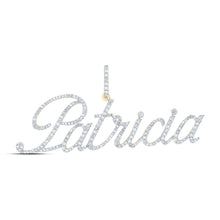 Load image into Gallery viewer, 10kt Yellow Gold Diamond Initial &amp; Letter Pendant - Personalized Elegance product  Top View from Splendid Jewellery