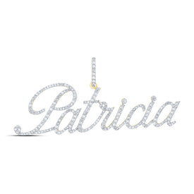 10kt Yellow Gold Diamond Initial & Letter Pendant - Personalized Elegance product  Top View from Splendid Jewellery