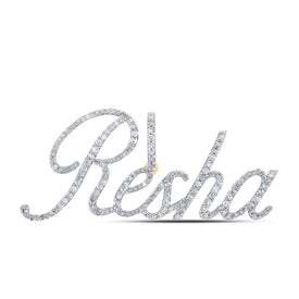 10kt Yellow Gold Diamond Initial & Letter Pendant: Personalized Elegance and Dazzling Brilliance product  Top View from Splendid Jewellery