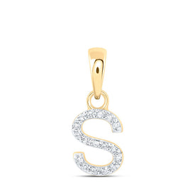 Splendid Jewellery 10kt Yellow Gold Diamond Initial Necklace product  Top View from Splendid Jewellery