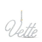 Personalized Diamond Initial & Letter Pendant: A Sparkling Tribute to Individuality - Top View