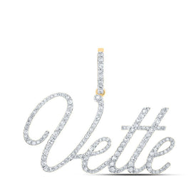 Personalized Diamond Initial & Letter Pendant: A Sparkling Tribute to Individuality - Top View