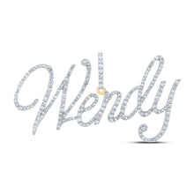Load image into Gallery viewer, Wendy&#39;s Dazzling Diamond Initial Pendant product  Top View from Splendid Jewellery