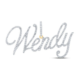 Wendy's Dazzling Diamond Initial Pendant product  Top View from Splendid Jewellery