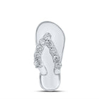 Oceanic Sparkle Diamond Pendant - Top View