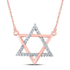 Enchanting Diamond Magen David Star Necklace - Alternate view 1 from Splendid Jewellery