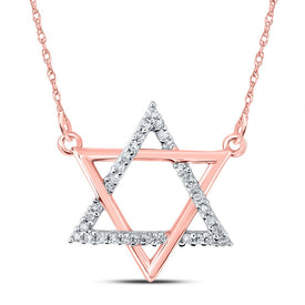 Enchanting Diamond Magen David Star Necklace - Alternate view 1 from Splendid Jewellery