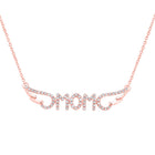 Rose Gold Diamond Mom Necklace: A Timeless Expression of Love and Gratitude - Alternate view 1 from Splendid Jewellery