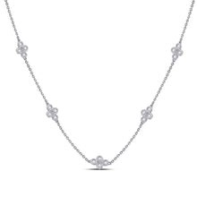 Load image into Gallery viewer, Radiant Love Diamond Pendant Necklace Top view from the 10Kt White Gold Womens Round Diamond Fashion Necklace 1 4 Cttwpin273999 collection by Splendid Jewellery