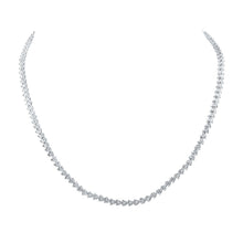 Load image into Gallery viewer, Radiant Love Diamond Pendant Necklace | 10kt Yellow Gold Womens Round Diamond 18-inch Heart Link Necklace 2 Cttw | Splendid Jewellery product  Top View from Splendid Jewellery