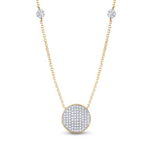 Load image into Gallery viewer, Radiant Circle of Brilliance Necklace product Side View from Splendid Jewellery