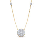 Radiant Circle of Brilliance Necklace product Side View from Splendid Jewellery