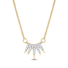 Load image into Gallery viewer, Radiant Glow Diamond Pendant Necklace product  Top View from Splendid Jewellery