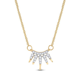 Radiant Glow Diamond Pendant Necklace product  Top View from Splendid Jewellery