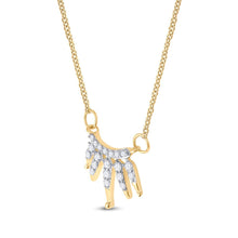 Load image into Gallery viewer, Radiant Glow Diamond Pendant Necklace product Side View from Splendid Jewellery