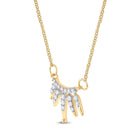 Radiant Glow Diamond Pendant Necklace product Side View from Splendid Jewellery
