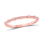 Rose Gold Diamond Delight Stackable Band - Alternate view 1 from Splendid Jewellery