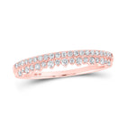 Rose Gold Diamond Delight Stackable Band Ring - Alternate view 1 from Splendid Jewellery