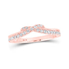 Radiant Rose Gold Diamond Stackable Band Ring - Alternate view 1 from Splendid Jewellery