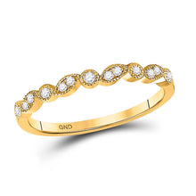Load image into Gallery viewer, Radiant Brilliance Diamond Stackable Band - Top View