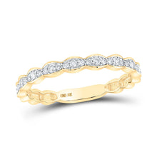 Load image into Gallery viewer, Radiant Sparkle Diamond Stackable Band Ring - Top View