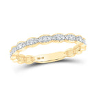 Radiant Sparkle Diamond Stackable Band Ring - Top View