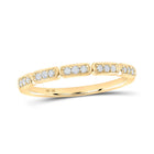 The Radiant Brilliance Diamond Stackable Band - Top View
