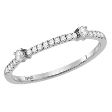 Load image into Gallery viewer, Radiant Brilliance Diamond Stackable Band Ring - Top View