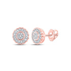 Radiant Rose Cluster Diamond Earrings - Alternate view 1 from Splendid Jewellery