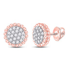 Rose Blossom Diamond Cluster Earrings - Alternate view 1 from Splendid Jewellery