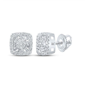 Splendid Jewellery's Dazzling Baguette Diamond Square Earrings - Alternate view 1 from Splendid Jewellery