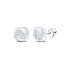 Sparkling Brilliance: 10kt White Gold Womens Round Diamond Fashion Earrings 1/3 Cttw Top view from the 10Kt White Gold Womens Round Diamond Fashion Earrings 1 3 Cttwpin232138 collection by Splendid Jewellery