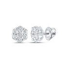 Dazzling Diamond Blossom Earrings - Alternate view 1 from Splendid Jewellery